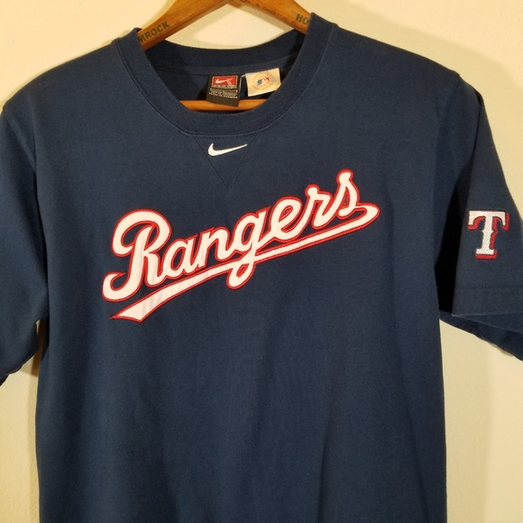 Nike Rangers Kids Old School Baseball Tshirt,  Size Large - Picture 8 of 8